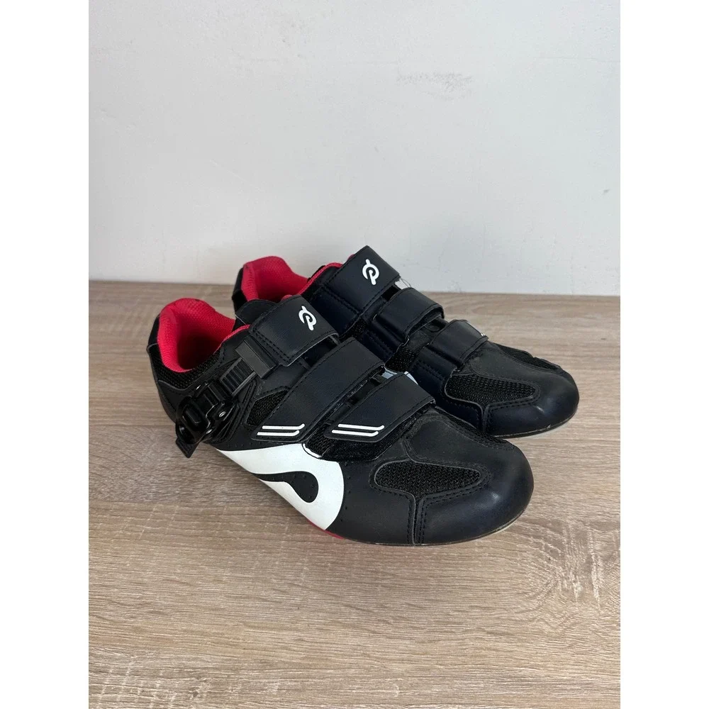 Peloton Cycling Shoes Black White Red EU 41 Indoor Spin Bike Cleats Included